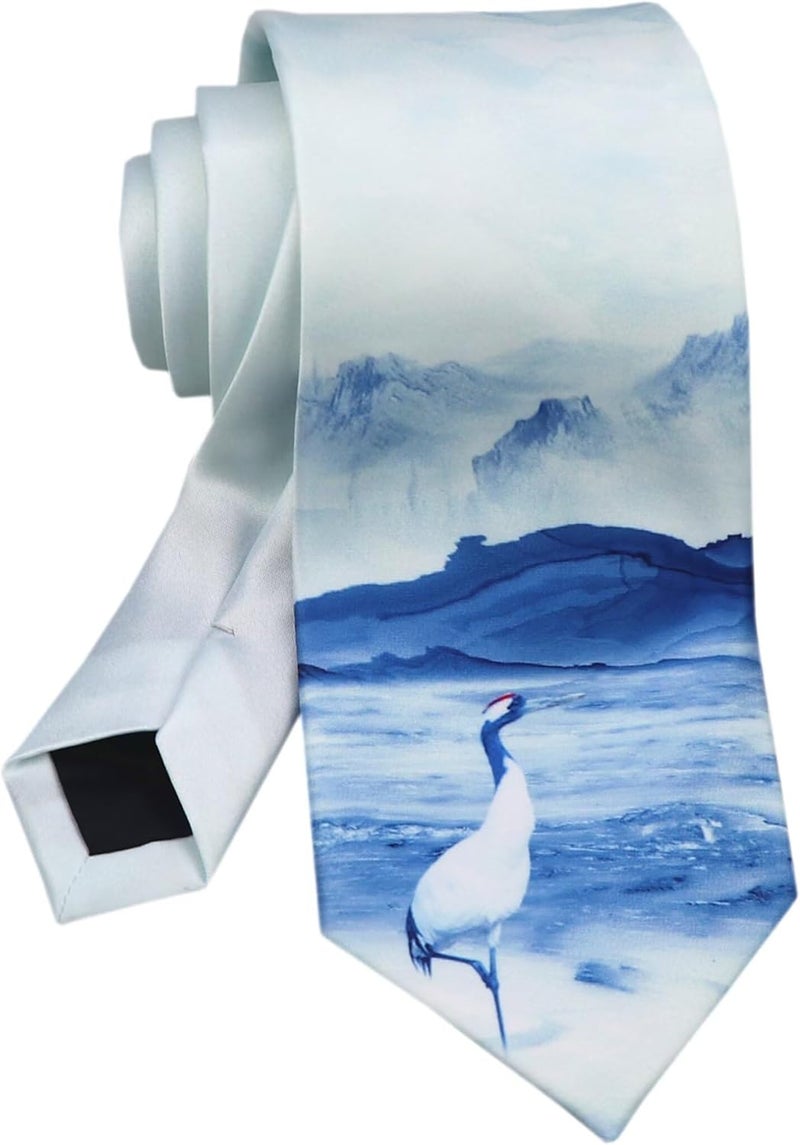 Secdtie Men's Printed Ties Designer Tie for Men Fashion Funny Neckties for Holiday Party - Image 1